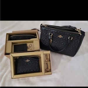 Coach Debossed Patent Leather Set